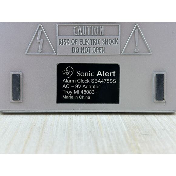 Sonic Alert Analog Alarm Clock with Bed Vibrator‎ Sonic Boom LED WORKING - Picture 9 of 11